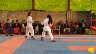 55 kg final female 8th National Gameskarate [upl. by Aivatnuahs492]