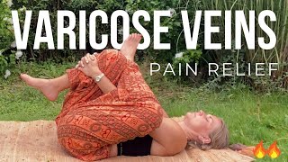 6 Effective Yoga Postures for Varicose Veins  Pain Relief [upl. by Neo]