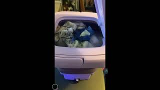 Portable Washing Machine Easy to Wash  JBem Vlog is live [upl. by Ardnohsal289]