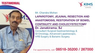 Laparotomy Jejunal Resection and Anastomosis Restoration of Bowel Continuity and Cholecystectomy [upl. by Adnaram]