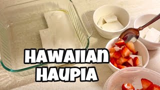 Hawaiian Haupia Recipe 50 State Dessert Series [upl. by Arikaahs]