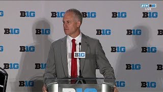 Maryland Coach DJ Durkin  2018 Big Ten Football Media Days [upl. by Ludovico191]