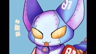 Robot Cat Chibi Timelapse Drawing [upl. by Hooper]