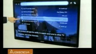 Sony lanzó primer televisor con Internet  PARTE I 171010 [upl. by Aniled]