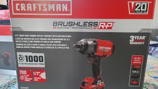 all new craftsman v20 high torque impact wrench review [upl. by Adnaloy]