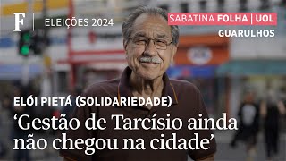 Gestão do Tarcício não chegou materialmente em Guarulhos critica candidato à prefeitura da cidade [upl. by Llennor]