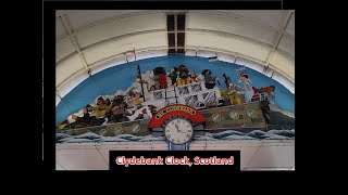 Clydebank Clock Automaton Clock Glasgow Scotland Civic Landmark moving people boat musical RNLI [upl. by Kristina87]