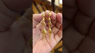 Latest gold earrings designs dul  2 trending trendingshorts earringsdesign earringsmodels dul [upl. by Annazor]