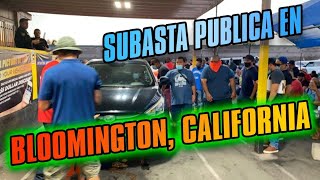 Subasta pública en Bloomington California [upl. by Eteragram]