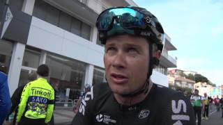 Nicolas Roche  Interview darrivée  1e étape  Tour de Catalogne  Volta a Catalunya 2016 [upl. by Samtsirhc]