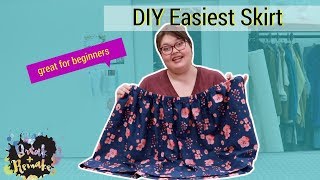 Easiest Skirt Ever  for the complete beginner [upl. by Leivad]