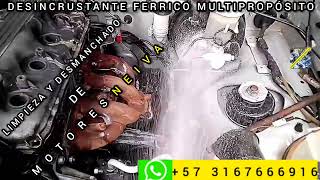 desincrustante ferrico multipropósito para limpieza vehicular WhatsApp 57 316 766 69 16 [upl. by Eugine]