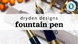 Trying out Dryden Designs Fountain Pen  The Secret Planning Society [upl. by Gnuhc]