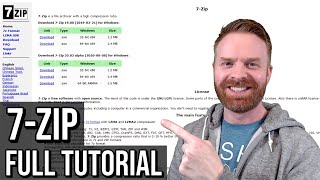 7Zip install and tutorial The best free file archiver youll ever need [upl. by Llecrup]