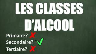 Comment déterminer la classe dun alcool en 3 min primaire secondaire et tertiaire 1ere chimie [upl. by Iddet]