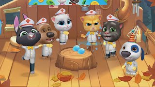 🔴 MY TALKING TOM FRIENDS  EATING amp FUNNY GAMEPLAY [upl. by Cordell]