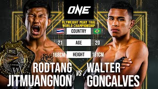 BEAST MODE 😱 Rodtang Jitmuangnon vs Walter Goncalves  Full Fight [upl. by Airotel772]