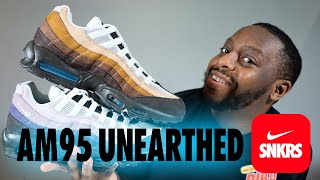 Nike Air Max 95 Unearthed Erosion SNKRS On Foot Sneaker Review QuickSchopes 739 Schopes HM0953 100 [upl. by Anaitak]