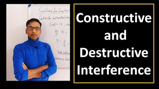 Constructive and Destructive Interference For Engineering Physics and BSc Physics Students [upl. by Elyagiba]