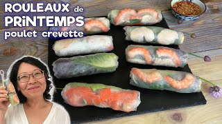 Rouleaux de Printemps aux Crevettes et au Poulet  Toutes les Astuces pour les Réussir [upl. by Nifled433]