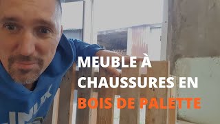 Création de meuble à chaussure avec bois de palette [upl. by Anaxor746]