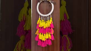 Diy wall hanging  wool tassels  home decor shorts viralshorts diyhomedecor [upl. by Levitt]