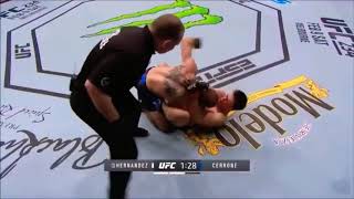 Donald Cerrone TKOs Alex Hernandez and gets called out by McGregor [upl. by Meill]