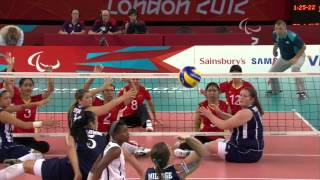 Sitting Volleyball  USA vs CHN  Womens Gold Medal Match  London 2012 Paralympic Games [upl. by Anita]