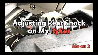 Adjusting Rear Shock on My Ryker [upl. by Susette]