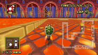 Mario Kart Wii CTGP Classic  GBA Bowser Castle 2 v103 Staff Ghost  209980 [upl. by Corey759]