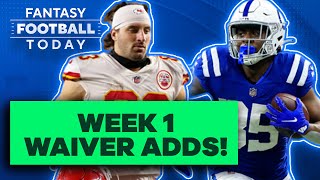 Week 1 Waiver Wire Streamers Injury Replacements and Sleepers  2023 Fantasy Football Advice [upl. by Mencher48]