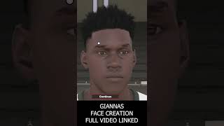 Giannas Face Creation NBA 2K24 [upl. by Candice316]