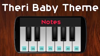 Theri Baby Theme  GV Prakash  Perfect Piano 🎹  Notes in Comments [upl. by Balbinder366]