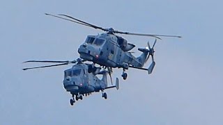 ILA2016 Royal Navy Blackcats team  AW HMA2 Wildcats [upl. by Battiste]