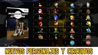 NUEVOS PERSONAJES Y CIRCUITOS PARA MARIO KART WII  COMO JUGAR MARIO KART ADVENTURE EN TU WII 2020 [upl. by Aivataj]