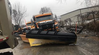 Large snow and sleet storm in upstate NY snowplow snow snowstorm [upl. by Aidas712]