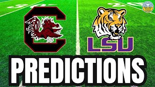 South Carolina vs LSU PREDICTIONS  2024 College Football Predictions [upl. by Digdirb]