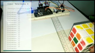 ATmega328p programming ATmega328pESP8266 Ultrasonic Distance Sensor HCS04 Arduino Microcontroller [upl. by Aivatnuahs]