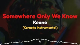 Keane  Somewhere Only We Know  Karaoke Instrumental by KaraokeIn [upl. by Katine]