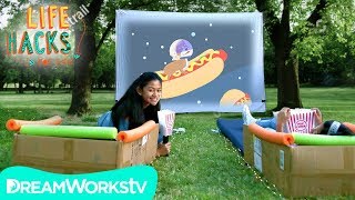 Outdoor Movie Night Hacks  LIFE HACKS FOR KIDS [upl. by Marb]