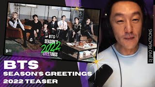 DJ REACTS to KPOP  BTS SEASON’S GREETINGS 2022 TEASER [upl. by Attenaz]