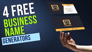 Business Name Generator  4 Free Methods [upl. by Laekcim]