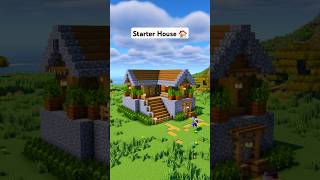 Minecraft Survival Starter House 🏠 minecraft [upl. by Aracal]