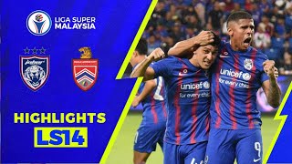 Johor Darul Tazim 50 Kuala Lumpur City FC  Liga Super 2022 Highlights [upl. by Deden]