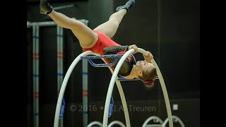 Rhönrad WM 2016  Cheyenne Rechsteiner  Gerade mit Musik [upl. by Halda]