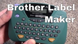 Brother Print Label Maker  PT65 PTouch  A Hands on Review [upl. by Gipsy959]