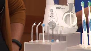 Waterpik Aquarius Pro Water Flosser w 2 Nano Sonic Toothbrushes with Kerstin Lindquist [upl. by Anada]