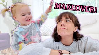 My 2 Year Old Gives Me A Makeover [upl. by Imrots]