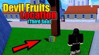 All Devil Fruits Location Third Sea in Blox Fruits [upl. by Alliuqa729]