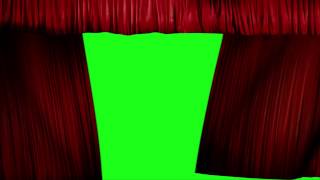 Red Curtains Opening with Alpha Channel free HD footage 1280X720 [upl. by Aniwde]